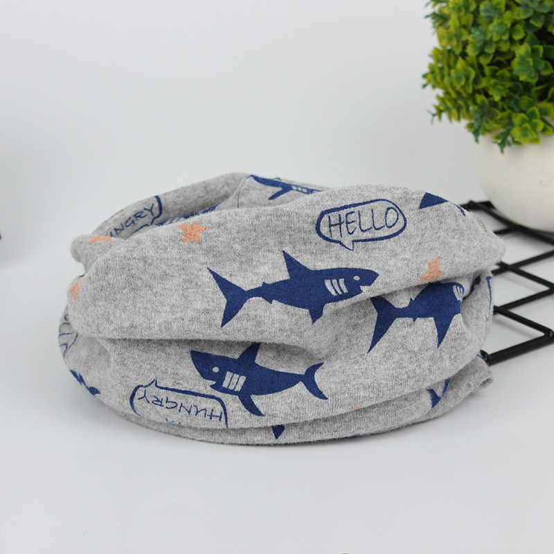 Children's bib collar neck autumn winter cotton baby scarf winter spring and autumn thin men and women windproof warm baby neck cover