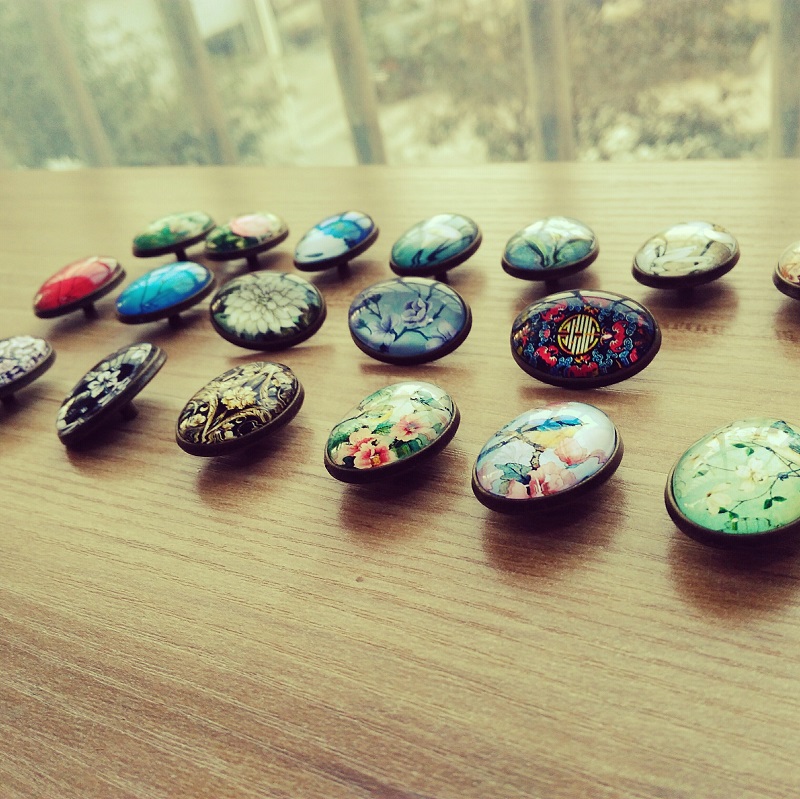 Crystal Time Gem Die - style Die - button Handmade Leather Button Clothing 633