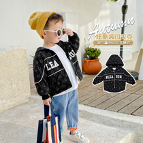 Boy Jacket Autumn Clothing 2021 New Tide Ocean Korean Version Baby Spring Autumn Tide Card Handsome Boy Assault Jacket jacket