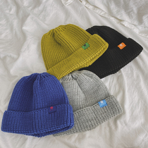 Childrens autumn and winter concave styling hat adorable ultra cute knitted wool cord hat children winter baby candy color sleeve head cap