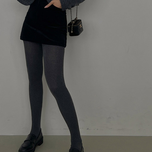 Maybins Korea 2023 autumn winter new classic pure color 100 lap long barrel socks-Taobao