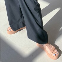 stylenanda Korean official web 20 early summer new stylish chic toe thick sole sandal