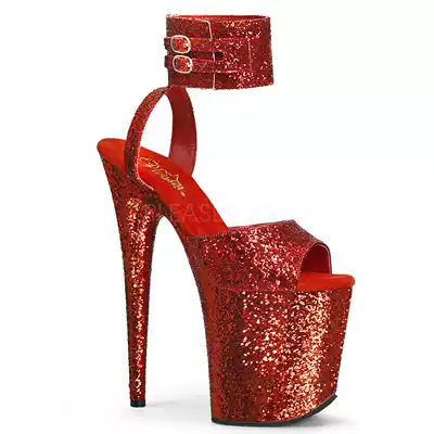 Pot dance shoes 20CM super high heel Flamingo American Pleaser performance special high heels Glitter