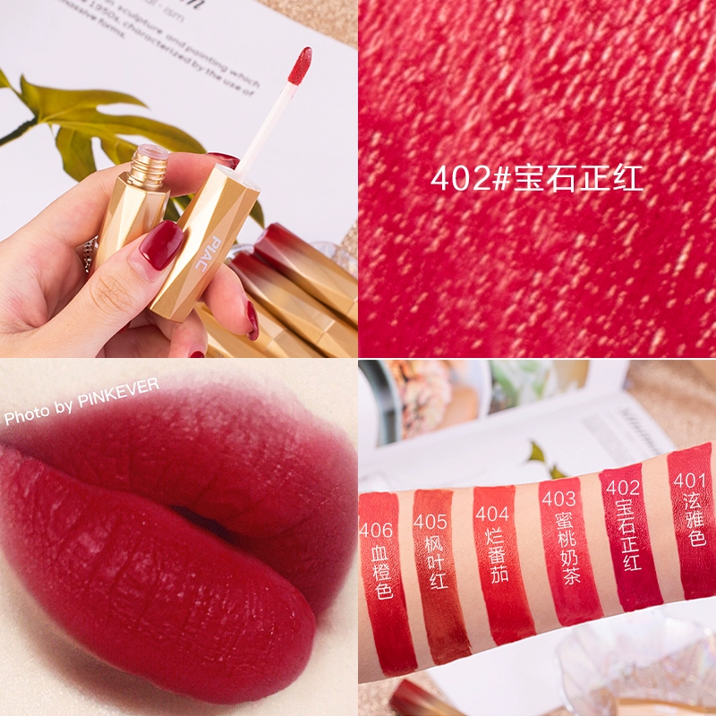 Piac gold diamond misty velvet lip glaze kiểu nữ sinh không phai, chống cấp giá son bóng do Li Jiaqi khuyên dùng - Son bóng / Liquid Rouge