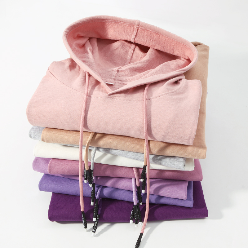 Morandi Color Series Pure Cotton Terry Cloth Hooded Sweatshirt, Loose Casual Versatile Pullover, Unisex, New Spring and Autumn Style Morandi Color Series Pure Cotton Terry Cloth Hooded Sweatshirt, Loose Casual Versatile Pullover, Unisex, New Spring and Autumn Style