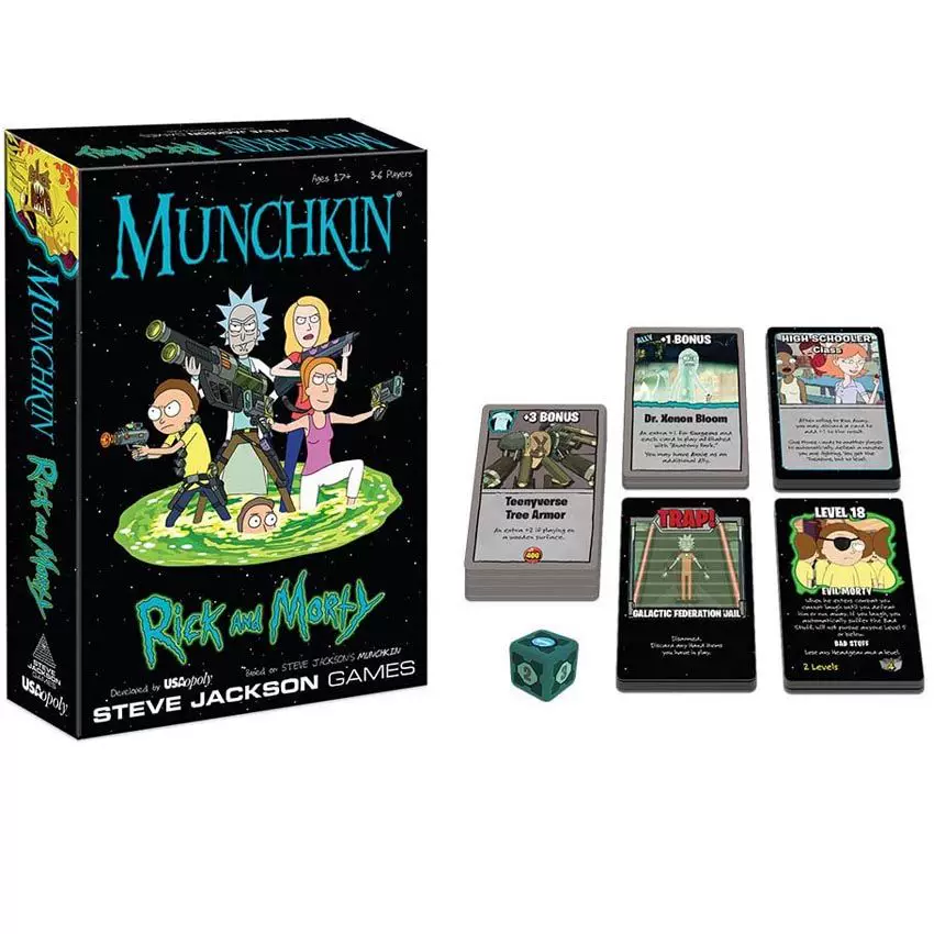 Английская версия развлекательной головоломки Munchkin Рик и Морти Little White Brand Рик и Моти Leisure Puzzle Game