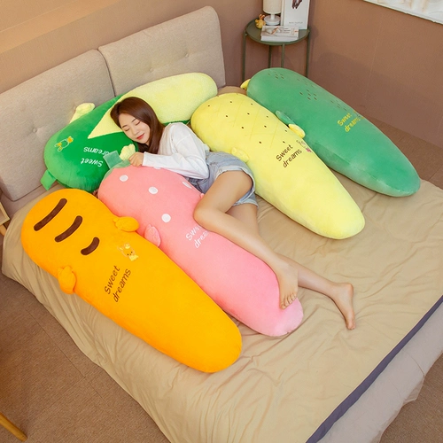 Морковная плюшевая игрушка для сна, милая подушка, тряпичная кукла