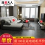 Cả nhà căn hộ nhỏ vải sofa phòng khách hoàn chỉnh bộ đơn giản kết hợp bộ bàn ghế cà phê tủ tivi mẫu tủ gỗ phòng khách hiện đại