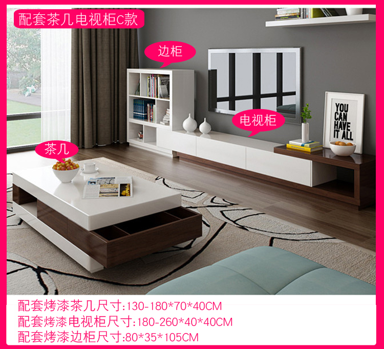 Toàn bộ căn hộ nhỏ vải sofa phòng khách hoàn chỉnh bộ hiện đại kết hợp bộ bàn ghế cà phê tủ tivi ban ghe dep