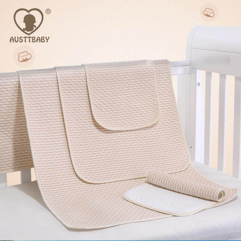 AUSTBABY Color Cotton Baby Diabeted Pad Breathable Heating and Waterproof Leakage Mat Baby Diabeted Pad Wash Water Watchable
