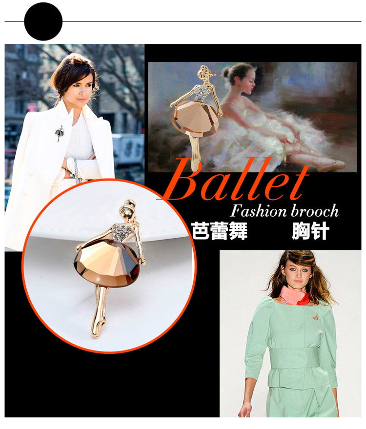 Broche femme TSFUL en cristal artificiel - Ref 1177128 Image 6