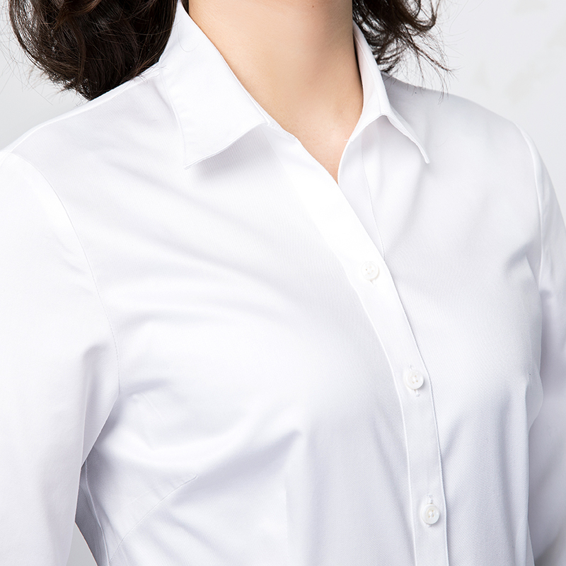 Dimon white shirt woman long sleeve cotton free professional clothing high-end dress shirt mens OL work clothes