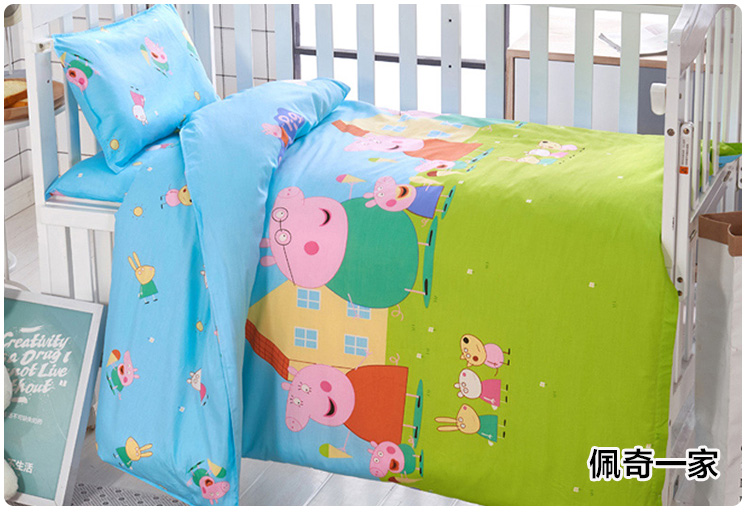 Mẫu giáo chăn ba bộ cotton trẻ em của đặc biệt nap giường core sáu bộ của em bé vào giường