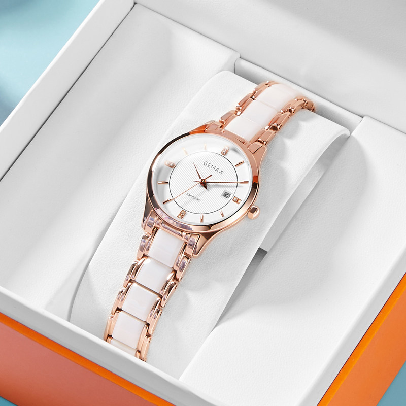 Gmassee Ceramics Watch Schoolgirl female table Jane Temperament Lady Watches Fashion Waterproof Female Nameplate Tide-Taobao