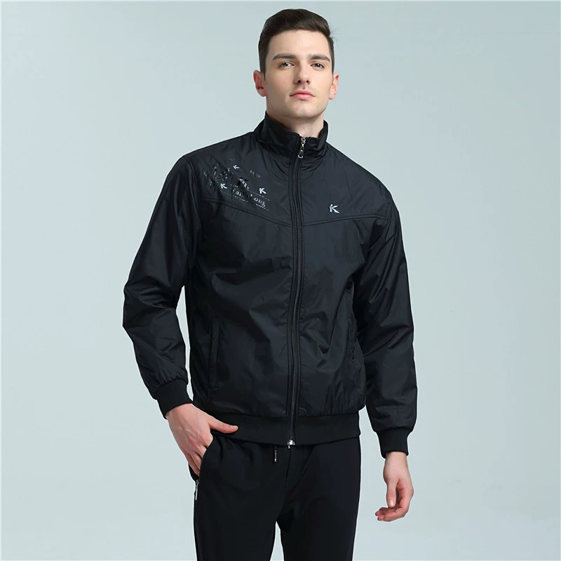 Mùa xuân phần mỏng áo khoác thể thao nam áo khoác polyester thể thao thoáng khí áo giản dị windproof mặc của nam giới single áo khoác chạy bộ nam