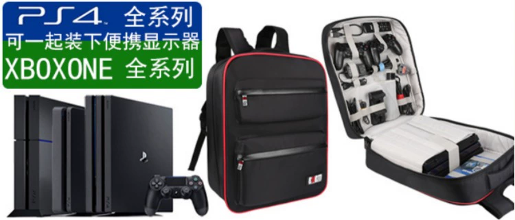 PS4 lưu trữ túi lưu trữ SLIM túi bảo vệ PS3 túi du lịch PRO túi lưu trữ di động VR túi du lịch ba lô - PS kết hợp