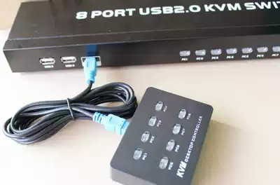 KVM switcher 8 Port VGA manual intelligent 8 Port USB MT-801UK-L with controller eight in and one out