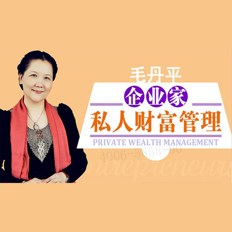 Real tickets Mao Danping Entrepreneur Private Wealth Management Video Course Non DVD