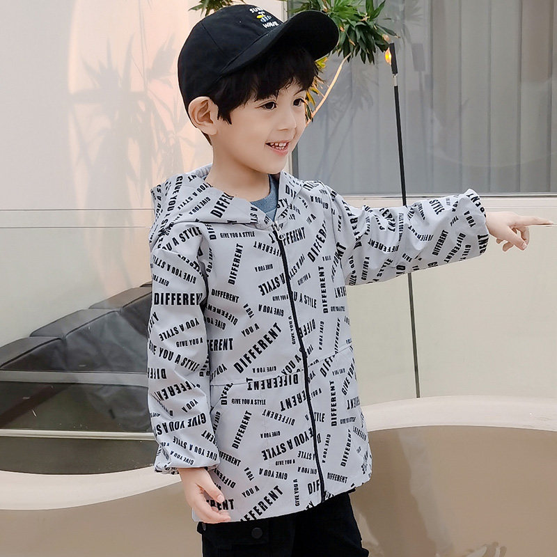 Boy fall winter long sleeve waterproof hood clothing down clothes anti-dirty, protective clothing Baby kindergarten eating and anti-dirty pull-chain hood