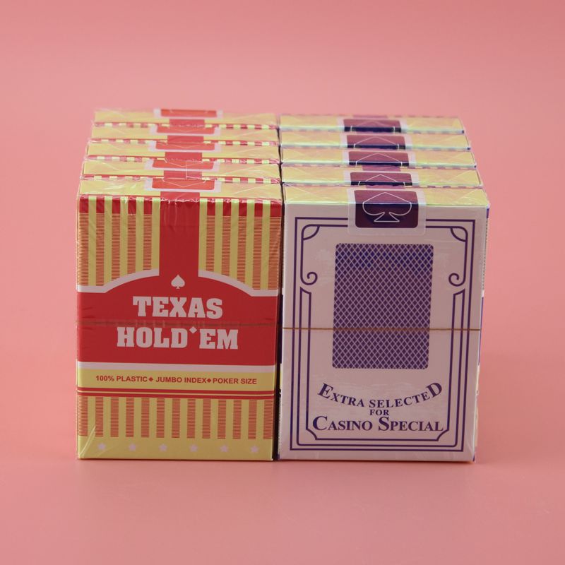 Dezhou playing card Jinyi plastic small word wide card double-sided matte waterproof washable PVC wear-resistant feel good