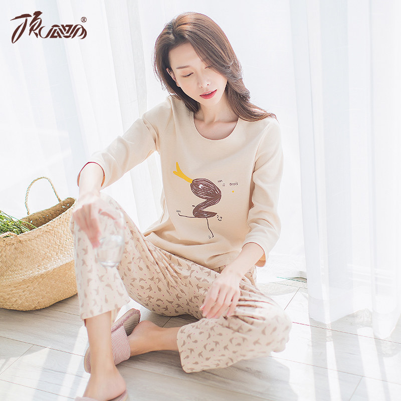 Pyjama pour femme en Coton à manches - Ref 2993059 Image 3