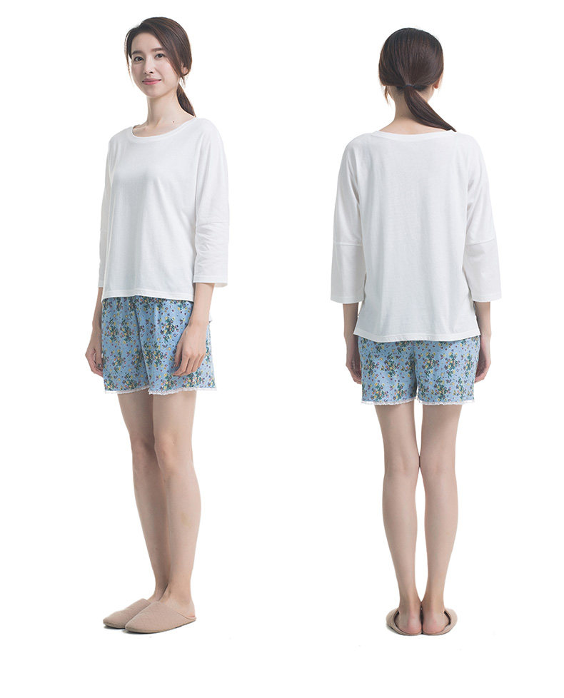 Pyjama pour femme en Coton à manches - Ref 2993055 Image 16