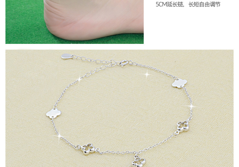 Bracelet de cheville Femme en Argenterie - Ref 3101861 Image 14