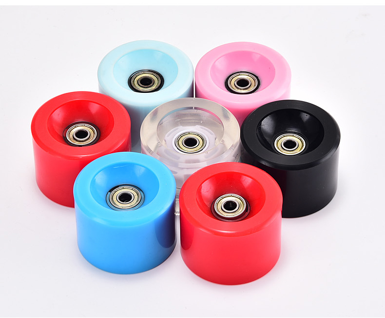 IKULANG ván trượt dài bánh xe tiếng ồn thấp bốn bánh ván trượt ván trượt bàn chải đường phố bánh xe cao đàn hồi mặc 4 bánh - Trượt băng / Trượt / Thể thao mạo hiểm ván trượt trẻ em