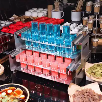 Panda Erma Tavern Wine Set Stainless Steel Bullet Cup Holder Customized Stainless Steel Cup Holder Rainbow Wine Cup Holder