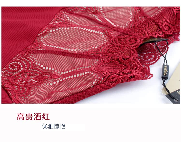 Xia Cailu Winter Women Kích cỡ lớn Áo cộng với nhung dày Cổ cao Mặc đồ lót nhiệt Đầm ren 991 áo giữ nhiệt