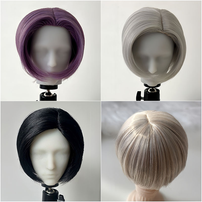 Bjd Wig Blank Idol Wig High-Temperature Fiber Same Style Wig Can Be Hand-Modified Hair Set DIY