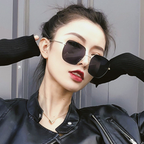 Qingmo sun glasses ladies big frame round face sunglasses personality polarizer 2021 new anti ultraviolet sunglasses