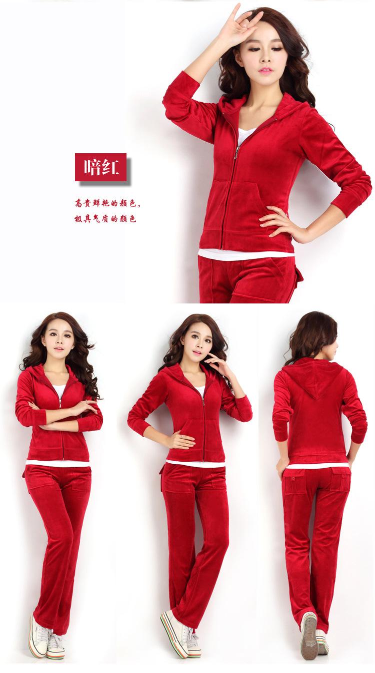 Mùa xuân 2018 và áo khoác thể thao nhung mới nữ giản dị Slim đã mỏng phiên bản Hàn Quốc của áo len hai dây trùm đầu áo bộ adidas