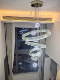 Villa Mezzanine Large Living Room Chandelier Duplex Staircase Loft Open-Air Crystal Chandelier High-End Luxury Lobby Light
