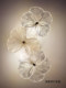 Bedside Wall Lamp, Light Luxury Bedroom Lamp, French-Style Living Room Background Wall Atmosphere Lamp, Creative Room Master Bedroom Wall-Mounted Lamp, Flower Design