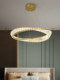 Atmospheric Living Room Chandelier, Light Luxury Style Bedroom Crystal Lamp, Modern Simple Creative Designer Ring Nordic Dining Room Lamp