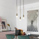 Simple and Luxurious Restaurant Chandelier, Post-Modern Nordic Bar Counter, Wine Cabinet, Bedroom Bedside Single-Head Creative and Personalized Glass Lamp