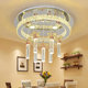 Warm and Romantic Wedding Room Bedroom Ceiling Lamp Princess Bedroom Crystal Lamp Modern Simple Led Round Living Room Lamp