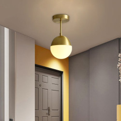Light Luxury Nordic Led Ceiling Light for Hallway, Foyer Light, Modern Minimalist Cloakroom Lighting, Creative Entrance Light