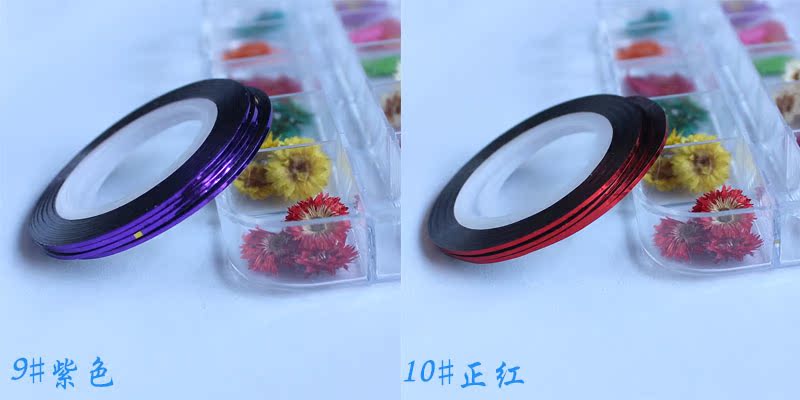 Nail nghệ thuật trang sức dây vàng và bạc mở rộng 1mm cung cấp dán dây kim loại dây với chất kết dính - Công cụ Nail đèn nail