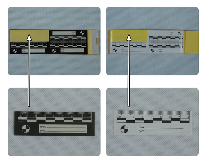 8cm Black and White Self-Adhesive Scale Ruler for Photography Reference