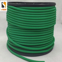Imported materials produce dark green glossy polyurethane PU round belt transmission round belt
