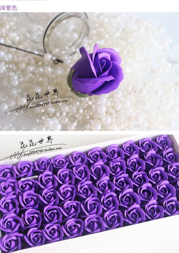 Mô phỏng xà phòng hoa hồng hoa xà phòng giả hoa màu xanh quỷ hoa đầu hoa gấu tự làm bao bì bó hoa nguyên liệu - Hoa nhân tạo / Cây / Trái cây bình hoa giả trang trí phòng khách