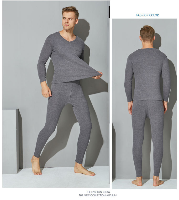 Áo một mảnh cỡ lớn cho nam mùa thu áo cotton mỏng phần ngọn ấm áp V-cổ cộng với phân bón để tăng mỡ thừa 佬 5XL6XL áo giữ nhiệt nam nhật bản