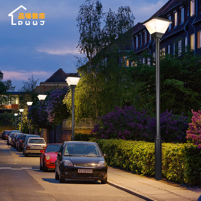 Solar Yard Lamp Super Bright Outdoor Waterproof Floodlight Outdoor High-Lever Lamp Flower Garden Villa Led Community Street Lights