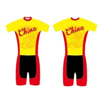 China wind summer breathable adult male and female child young child short sleeve one-piece tight fit overplay short track speed slip suit wheel slip suit
