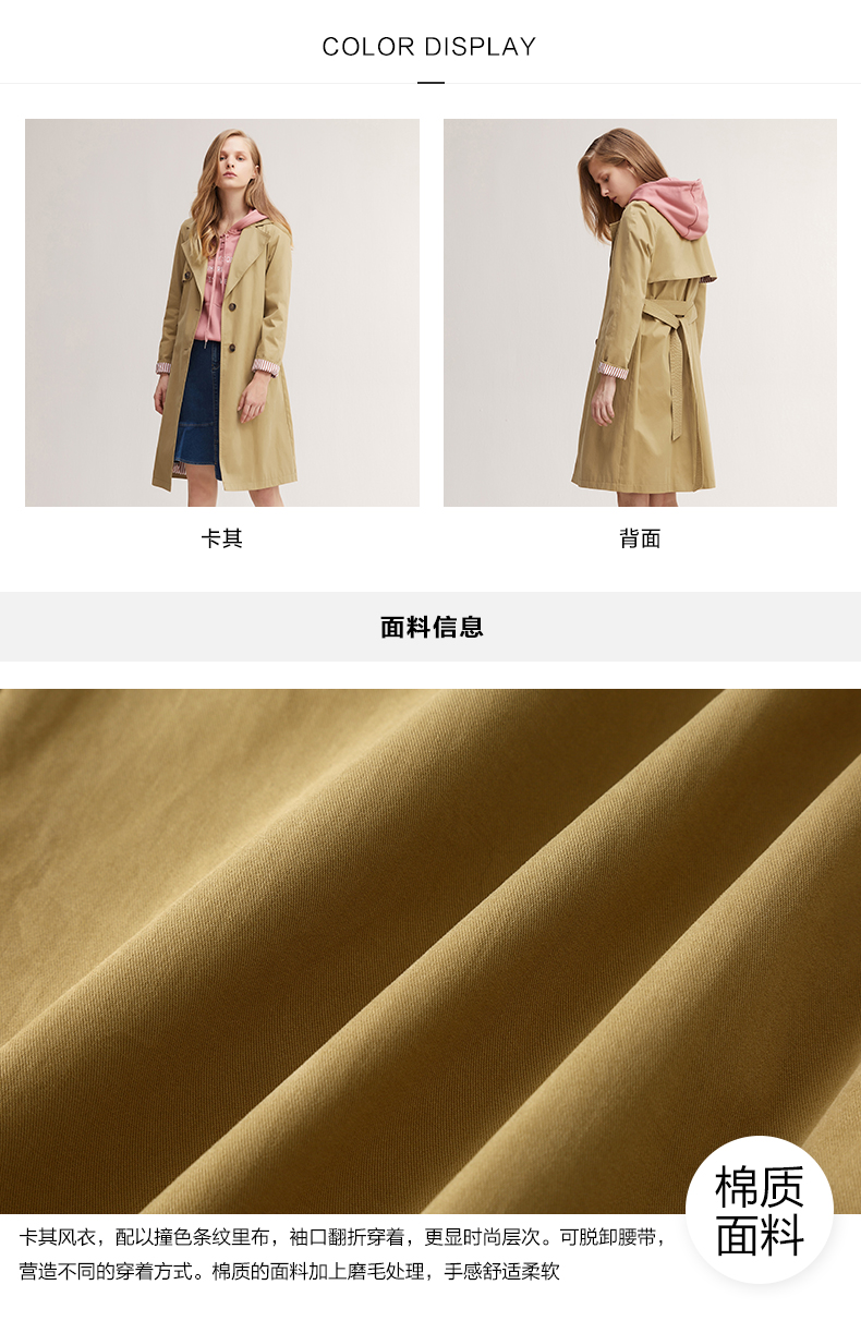 Trench pour femme DESIGNICE     en Coton - Ref 3227339 Image 9