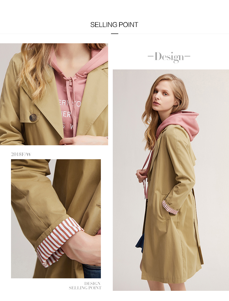 Trench pour femme DESIGNICE     en Coton - Ref 3227339 Image 8