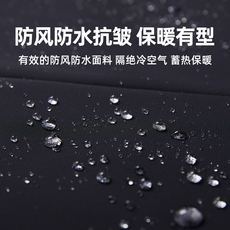 Меховая одежда [尼克服]恒源祥男水貂立领皮草外套中老年鹅绒兔毛内胆加厚派克服