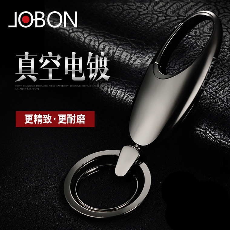 Suitable for Mercedes-Benz, Bmw, Audi, Jaguar, and Land Rover Car Keychains, Men's Waist-Hanging High-End Car Key Pendant Rings